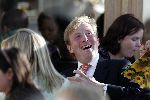 Scheveningen 9 juni 2005
Maxima  zwanger en Prins Willem Alexander bij strandtent Wij.
Feestje van Wapem.  
Peter Smulders bv