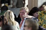 Scheveningen 9 juni 2005
Maxima  zwanger en Prins Willem Alexander bij strandtent Wij.
Feestje van Wapem.  Paul Rosemuller
Peter Smulders bv