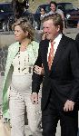 Scheveningen 9 juni 2005
Maxima  zwanger en Prins Willem Alexander bij strandtent Wij.
Feestje van Wapem.   
Peter Smulders bv