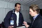 Brussel, 29 maart 2000
Belgie-Nederland, eindstand 2-2 in het Koning Boudewijn stadion vriendschappelijk wedstrijd
Sander Westerveld wordt geintervieuwd na zijn eerste interland