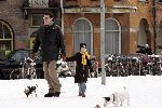 Amsterdam 6 maart 2005
Barry Hay met dochter en hondjs in de sneeuw
Peter Smulders bv