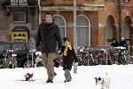 Amsterdam 6 maart 2005
Barry Hay met dochter en hondjs in de sneeuw
Peter Smulders bv