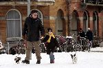 Amsterdam 6 maart 2005
Barry Hay met dochter en hondjs in de sneeuw
Peter Smulders bv