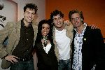 Hazerswoude rijndijk 17 maart 2005
Opening sportschool Leontien v Moorsel.
Leontien en Winston Post Bas Muijs en Kurt jan de Bruijn
Peter Smulders bv