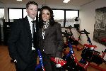 Hazerswoude rijndijk 17 maart 2005
Opening sportschool Leontien v Moorsel.
Leontien en Michael Zijlaard  
Peter Smulders bv