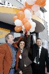 Hazerswoude rijndijk 17 maart 2005
Opening sportschool Leontien v Moorsel.
Joop Alberda Leontien en Michael Zijlaard
Peter Smulders