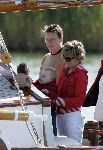 Muiden 22 mei 2005
Koningin Beatrix varen met groene draeck.
Prins Constantijn met Prinses Laurentien en Claus Cazimir en Eloise.
Peter Smulders bv