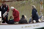 Muiden 15 mei 2005
Koningin Beatrix voor eerste keer dit jaar varen met de groene draeck.
Peter Smulders bv