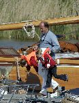 Muiden 15 mei 2005
Koningin Beatrix voor eerste keer dit jaar varen met de groene draeck. vrienden
Peter Smulders bv