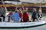 Muiden 22 mei 2005
Koningin Beatrix varen met groene draeck.
Prins Constantijn met Prinses Laurentien en Claus Cazimir en Eloise.
Peter Smulders bv