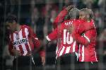 Eindhoven, 5 November 2005 
Kompetitiewedstrijd Seizoen 2005/2006 
PSV-Sparta eindstand 3-0
Arouna Kone feliciteert Jefferson Farafan met zijn doelpunt 1-0