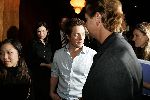 Amsterdam 8 november 2004
Bridget Jones Diary  acteurs Renee Zellweger Hugh Grant en Colin Firth in hotel de Grand.
