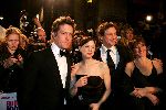 Amsterdam 8 november 2004
Bridget Jones Diary  acteurs Renee Zellweger Hugh Grant en Colin Firth bij premiere in tuschinski