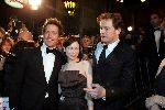 Amsterdam 8 november 2004
Bridget Jones Diary  acteurs Renee Zellweger Hugh Grant en Colin Firth bij premiere in tuschinski