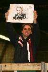 Someren, 22 Oktober 2005
Fanclub meeting van formule 1 coureur Christijan Albers
Christijan Albers verkoopt op een veiling spullen van zichzelf voor het goede doel
© Foto Bart Bel
