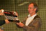 Someren, 22 Oktober 2005 
Fanclub meeting van formule 1 coureur Christijan Albers 
Jeroen van Inkel werd het eerste Ere-lid van de Christijan Albers fanclub
© Foto Bart Bel