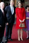 Den Haag 20 oktober 2004
Prinses Maxima bij Raad v State. Maxima en Prins Willem Alexander en Tjeenk Willink