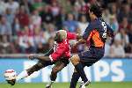 Eindhoven, 24 September 2005 
Kompetitiewedstrijd Seizoen 2005/2006 
PSV-RBC, eindstand 2-0 
Fortes Rodriquez kan niet voorkomen dat Kone een voorzet geeft