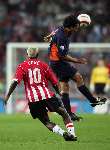 Eindhoven, 24 September 2005 
Kompetitiewedstrijd Seizoen 2005/2006 
PSV-RBC, eindstand 2-0 
Kone verliest het kopduel van Fortes Rodriquez