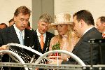 Heerenveen 14 september 2004
Maxima bij Batavus voor 1000000 e fiets. Maxima met Ed Nijpels