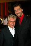 Den Haag 18 oktober 2003
Premiere alleen op de wereld in den haag.
Jacques D'Ancona met vriend Hans Langhout